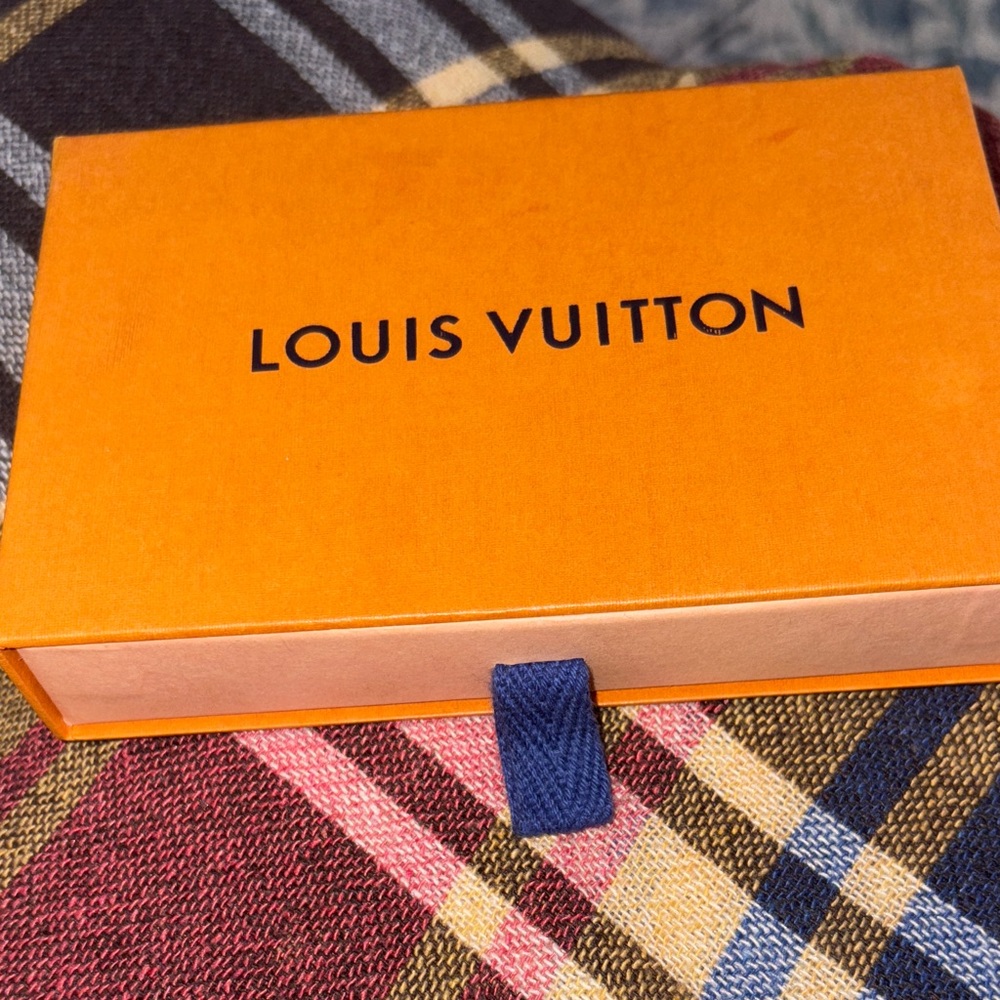 Louis Vuitton Vibrant Orange Box with Blue Tab